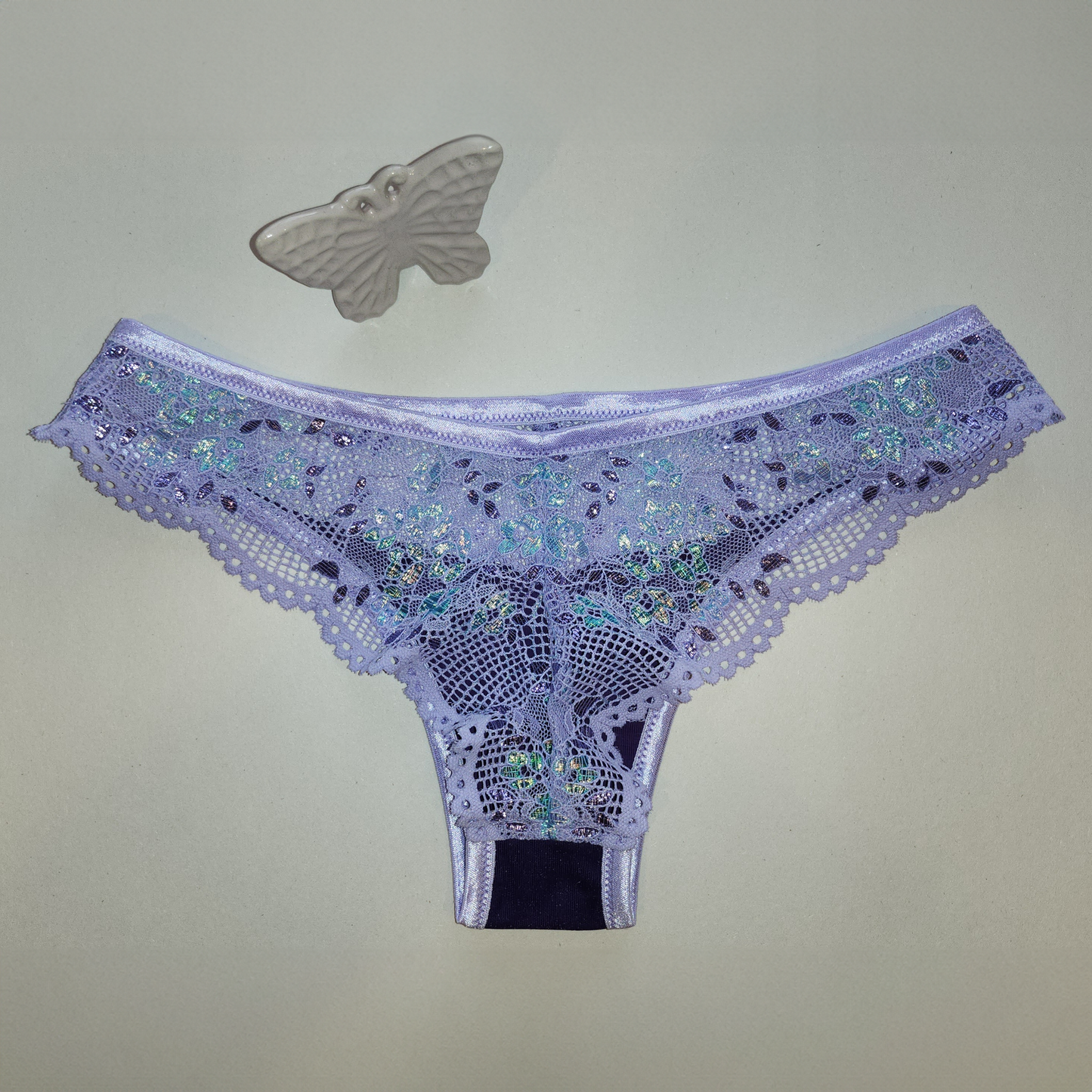 Sewing package with <tc>lace</tc> for slip Ella blue/lilac IDsnsx2