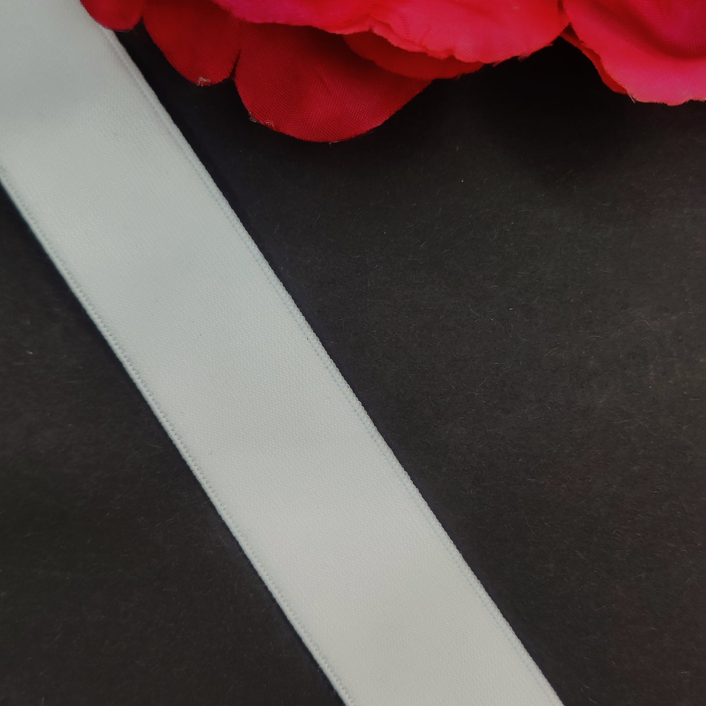 24mm BH-Trägerband, Trägergummi, Schulterband, strap elastic weiß/ white IDtrx20