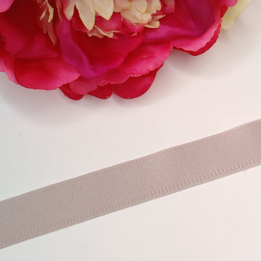 2 cm underbust elastic in rose, silver peony IDelx19