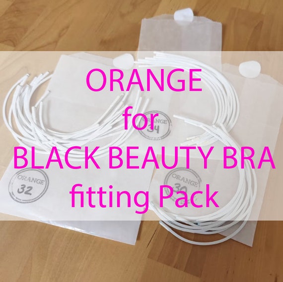 Fitting Pack: Demi-bra everyday bra 'ORANGE' for the Black Beauty Bra by Emerald Erin Gr. 75 - 120 IDbux10