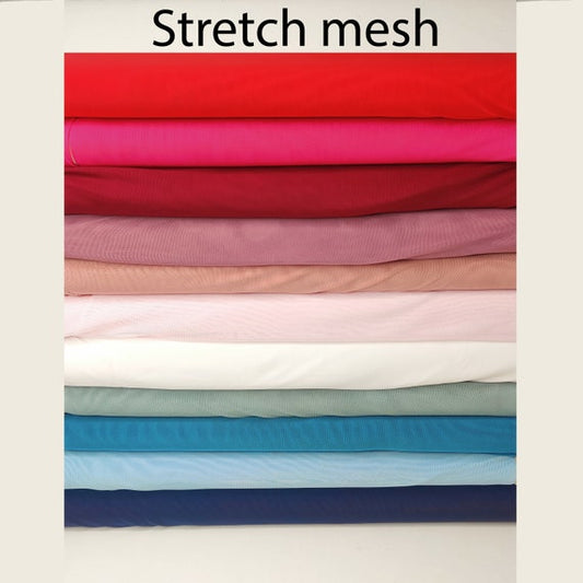 Tüll elastisch, Stretch-Netz, elastisches Netz, Lycra tulle mesh zum BH, Body, Slip, Bade-, Tanz-, Abendmodenähen. 11 Farben IDpwx8