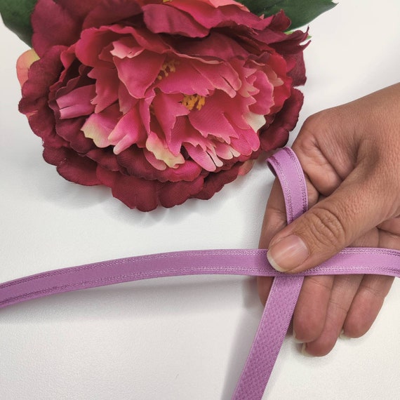 10-12 mm bra strap elastic pink, magenta, lavender, lilac, salmon pink, lavender IDtrx20