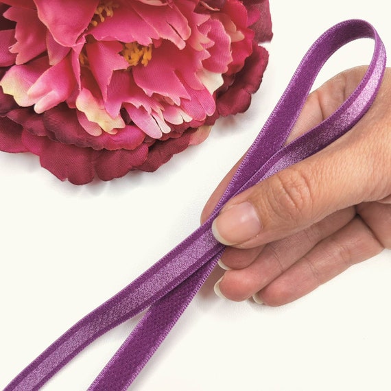 10-12 mm BH-Trägerband/ strap elastic pink, magenta, lavendel, Flieder, lachsrosa, salmon pink, lavender IDtrx20