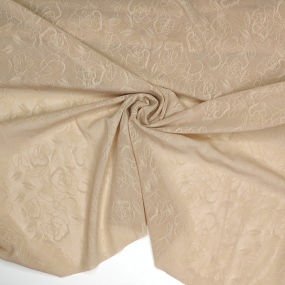 Powernet in dark beige, medium firm/firm, with pattern for lingerie and underwear IDpwx8